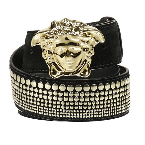 versace striped leather belt|most expensive Versace belt.